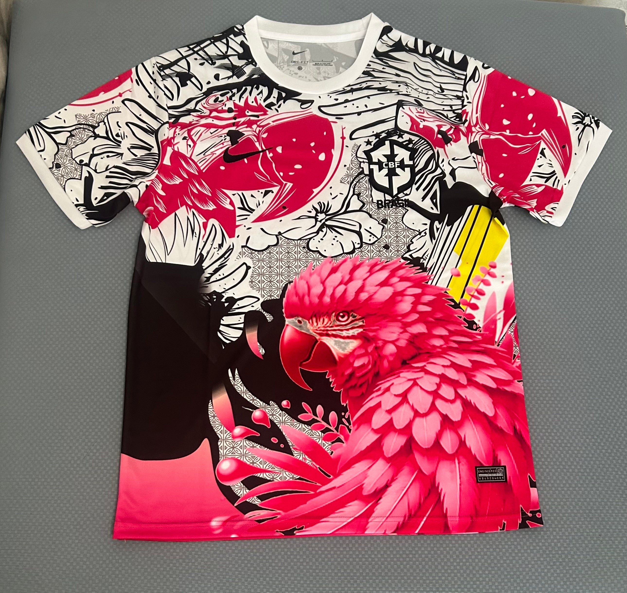 Brazil 2025/26 Special Edition Jersey White w/Pink Rio Bird