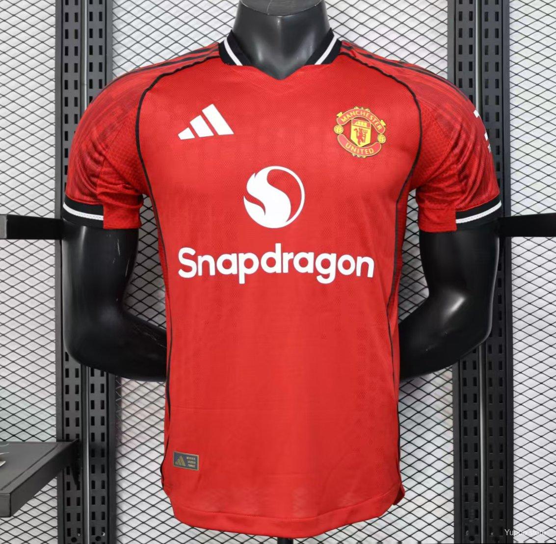 Manchester United 2025/26 Home Jersey Player Version