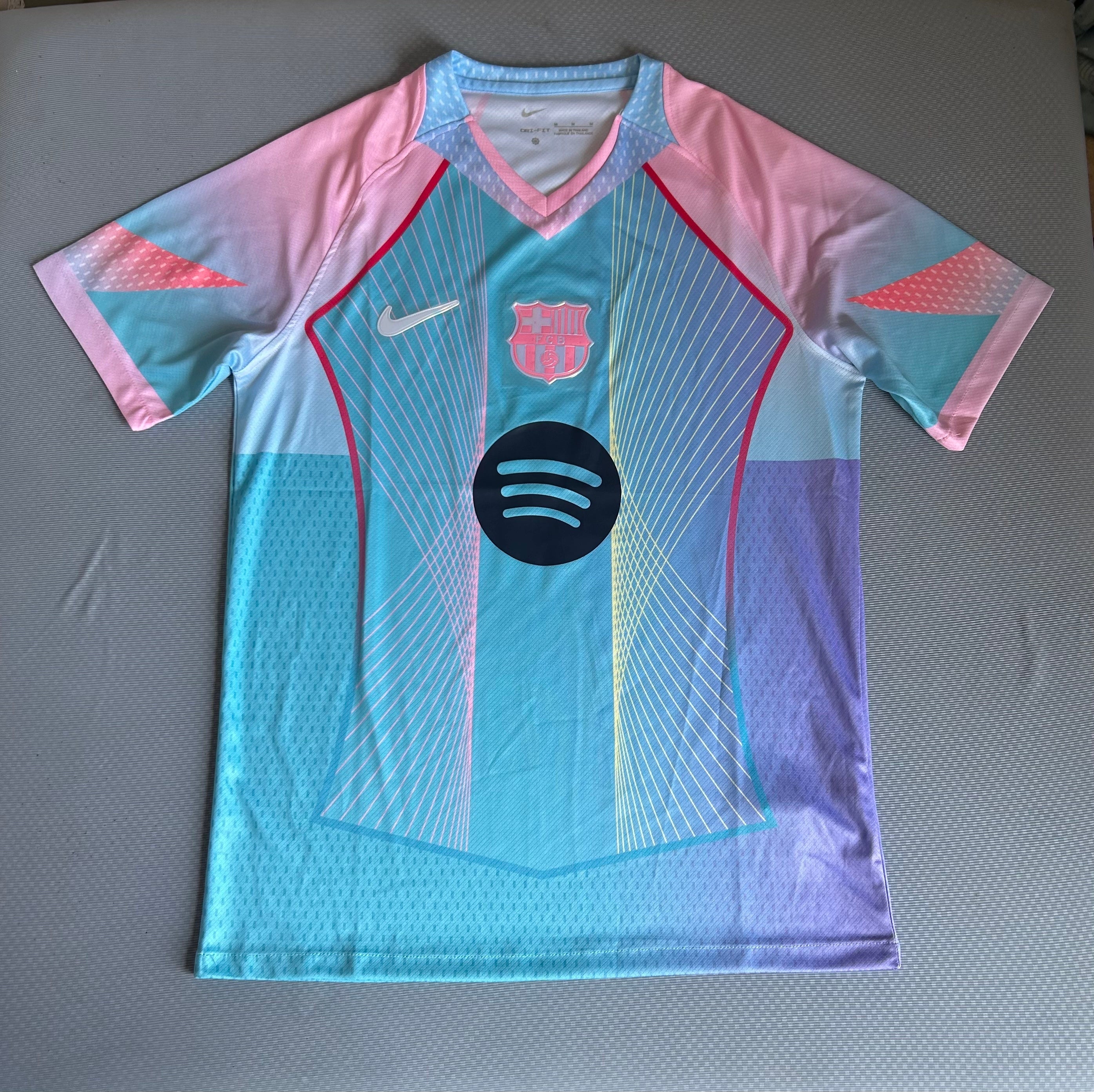Barcelona 2025/26 Special Edition light blue/pink jersey