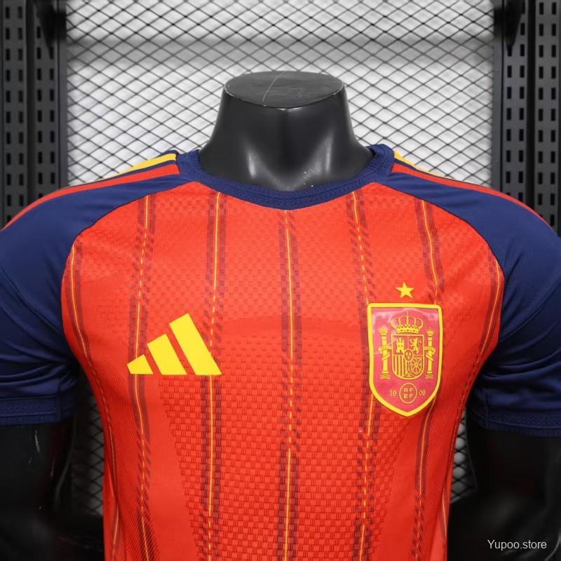 Spain 2025/26 Home Jersey Player Version