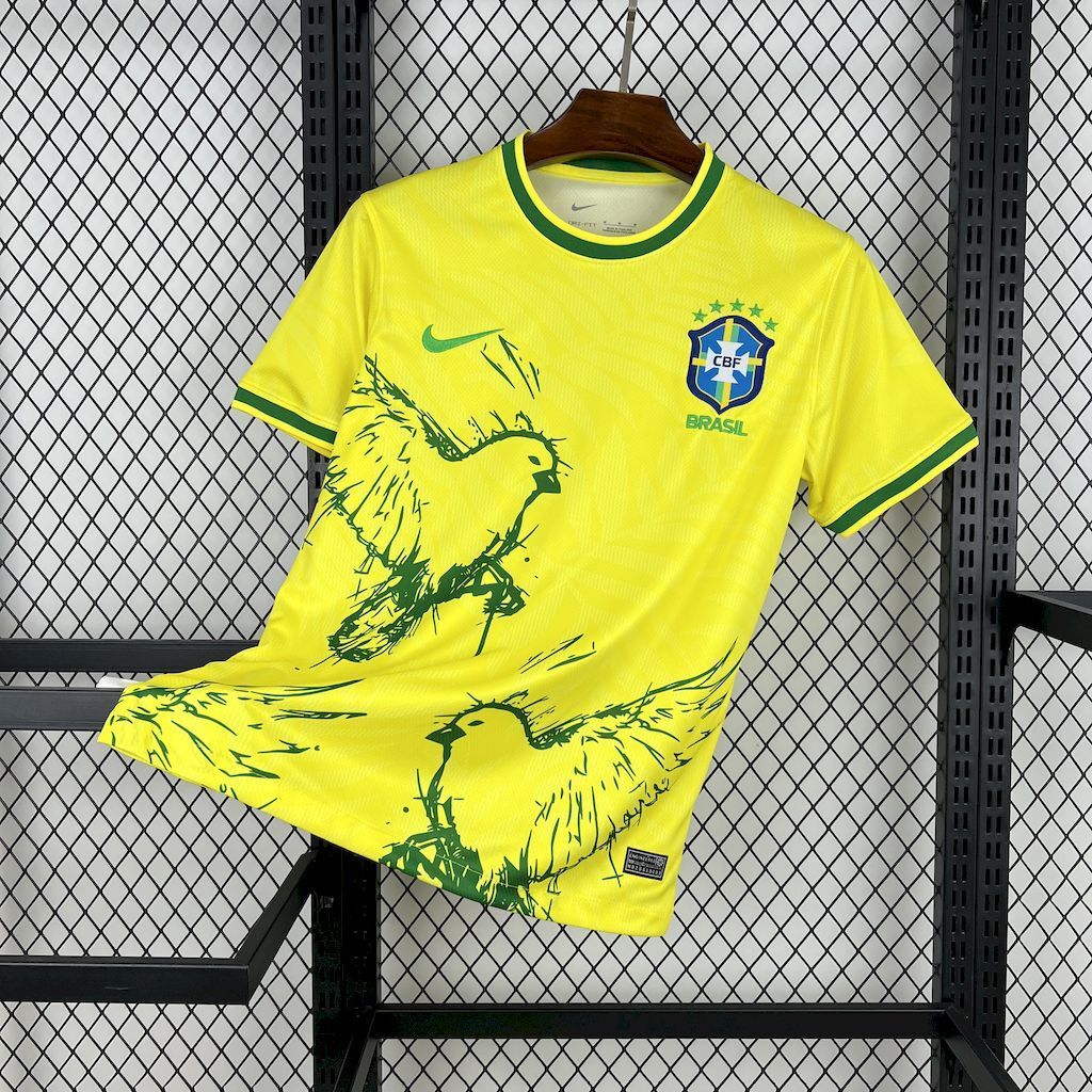 Brazil 2026 Special Edition Jerseys Yellow w/Yellow birds
