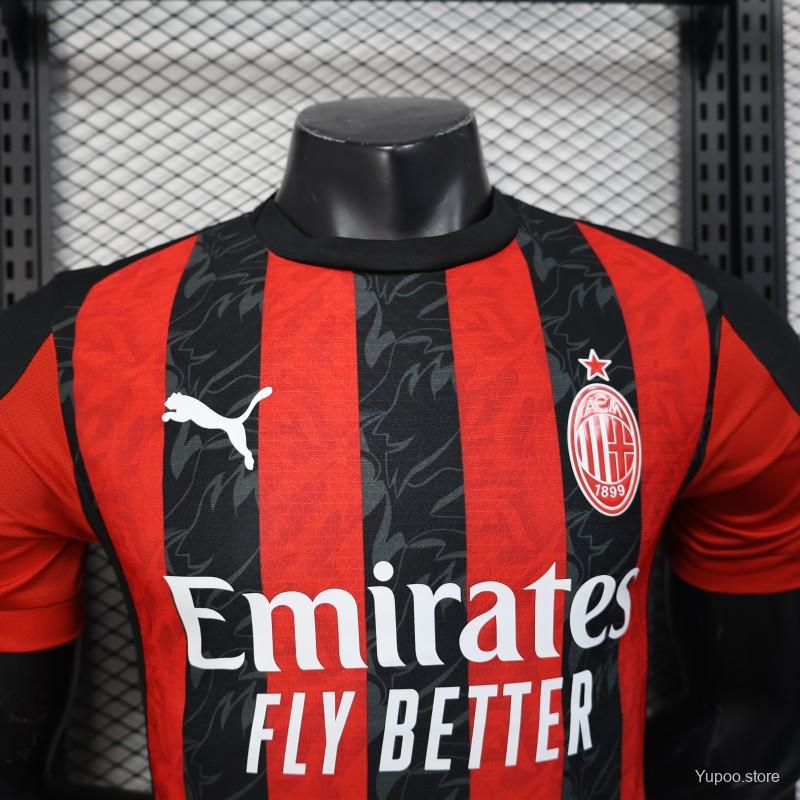 Milan 2025/26 Home Jersey Player Version